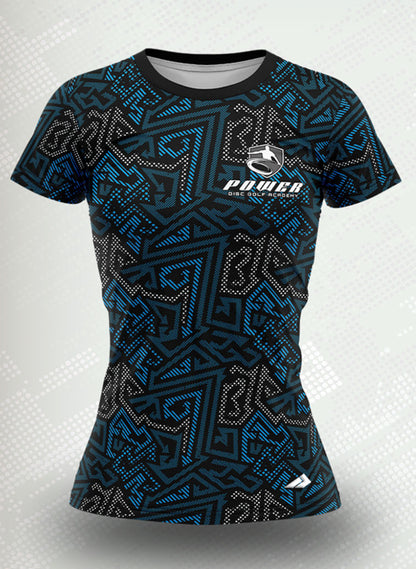 Women's Vector Maze Blue Power Disc Golf Academy Jersey