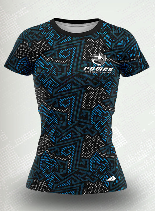 Women's Vector Maze Blue Power Disc Golf Academy Jersey