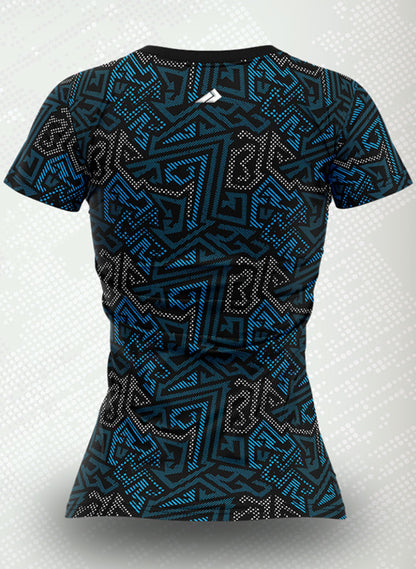 Women's Vector Maze Blue Power Disc Golf Academy Jersey