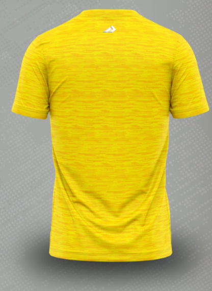 Basic Grunge Yellow Power Disc Golf Academy Jersey