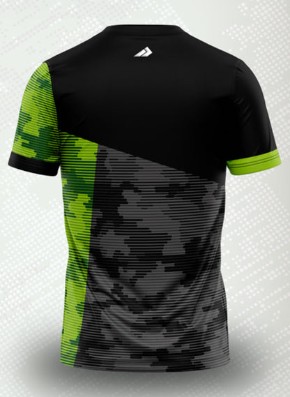 Inverse Camo Green Power Disc Golf Academy Jersey