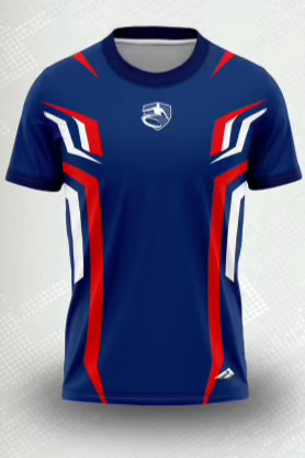 Performance Red White and Blue Power Disc Golf Academy Jersey