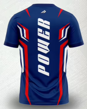 Performance Red White and Blue Power Disc Golf Academy Jersey