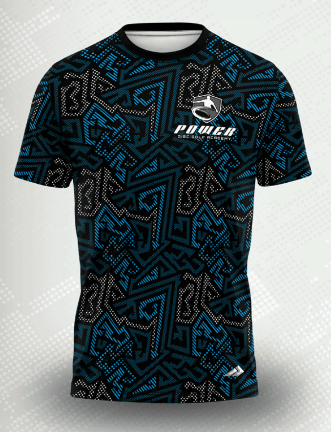 Vector Maze Blue Power Disc Golf Academy Jersey