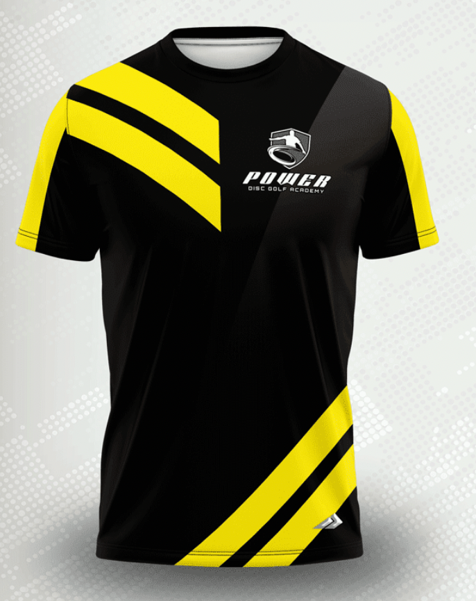 Angular Yellow Power Disc Golf Academy Jersey