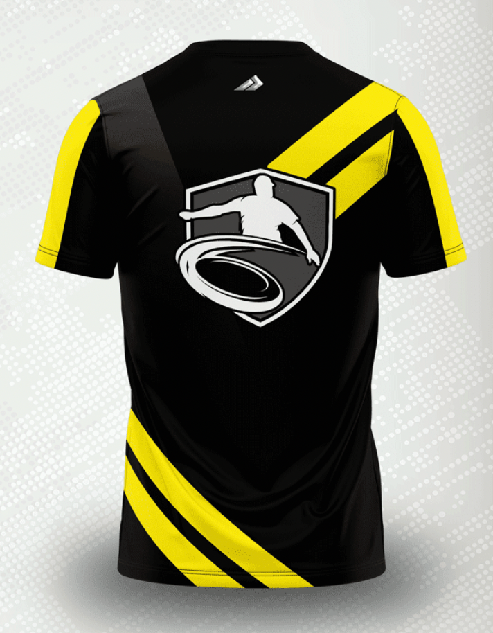 Angular Yellow Power Disc Golf Academy Jersey