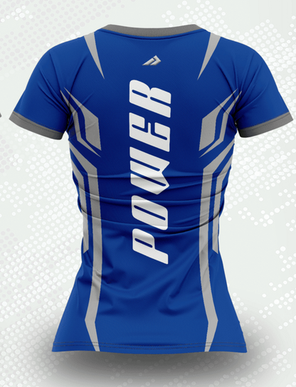 Women's Performance Blue Power Disc Golf Academy Jersey