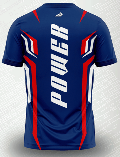 Performance Red White and Blue Power Disc Golf Academy Jersey